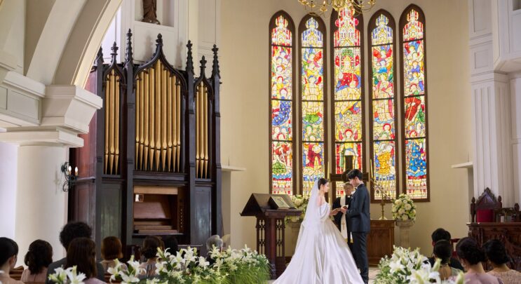 【ギフトカード5,000円付】✻結婚式のイメージができる✻ステンドグラス輝く教会&会場見学フェア